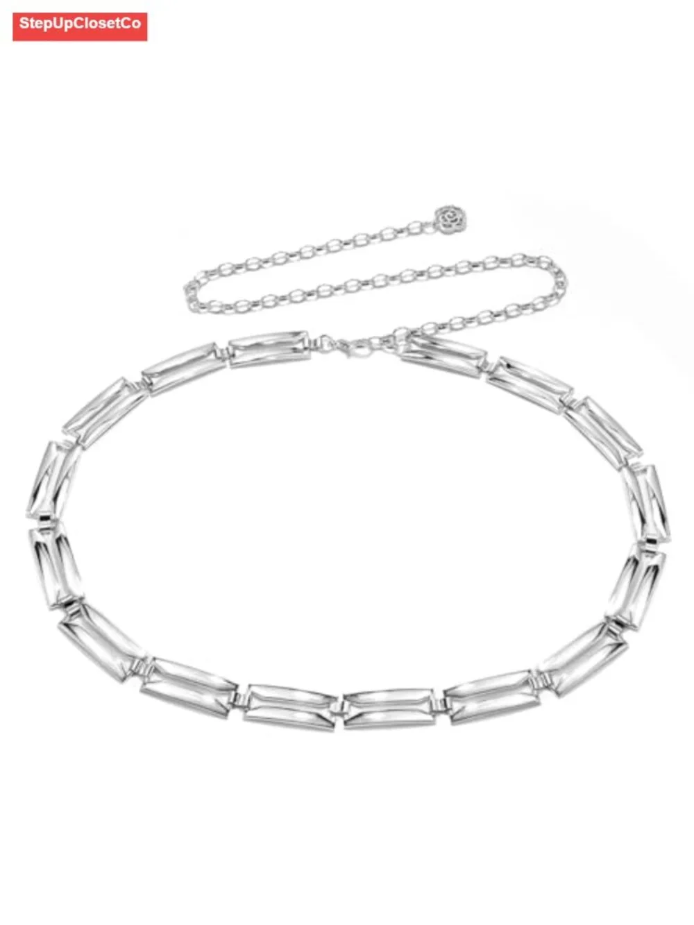 Metal Conch Waist Chain Belt for Women Boho Adjustable Link Chain Dress